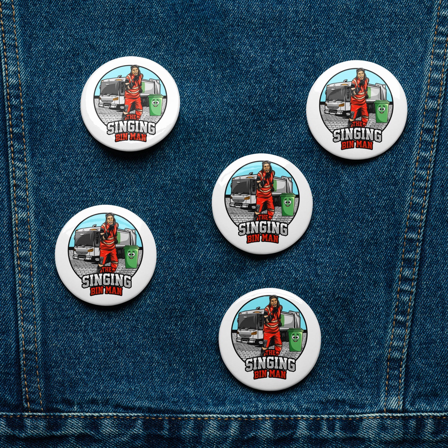 Set of Pin Buttons