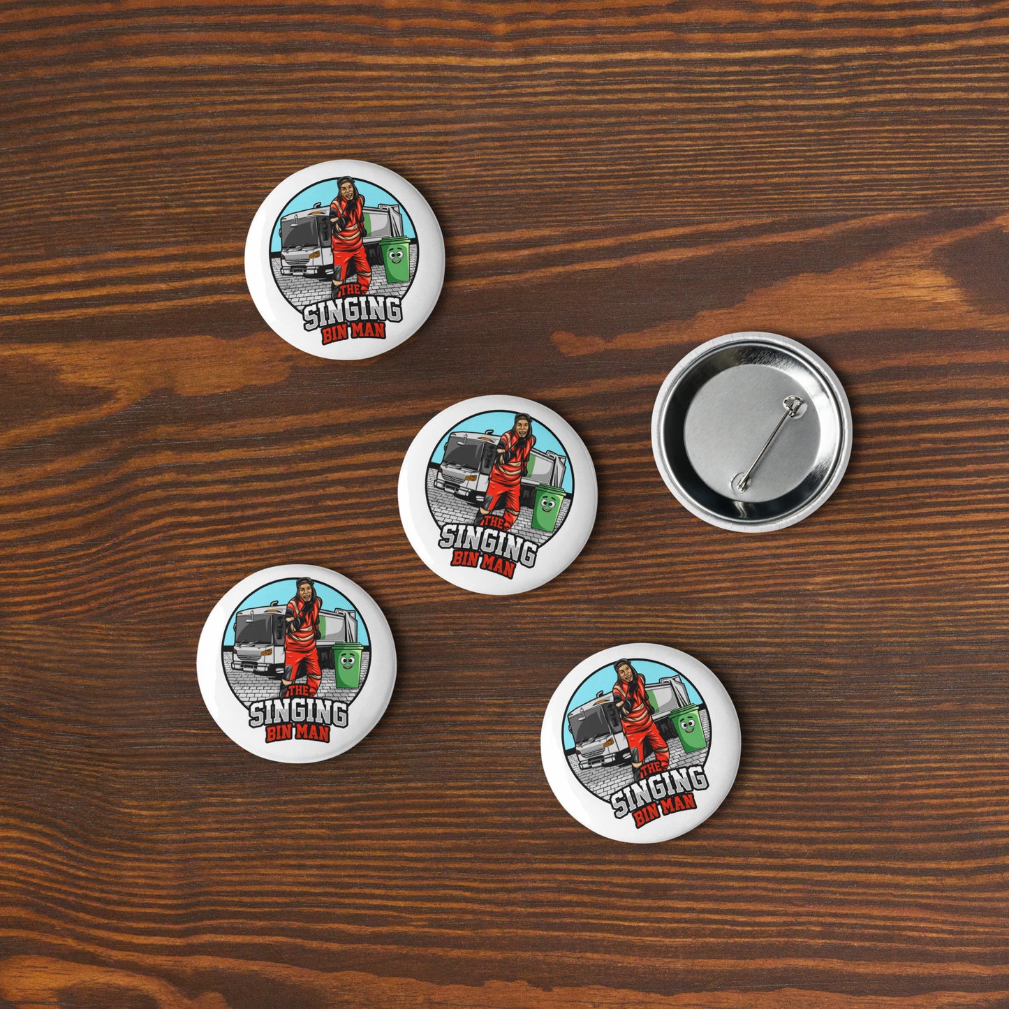 Set of Pin Buttons